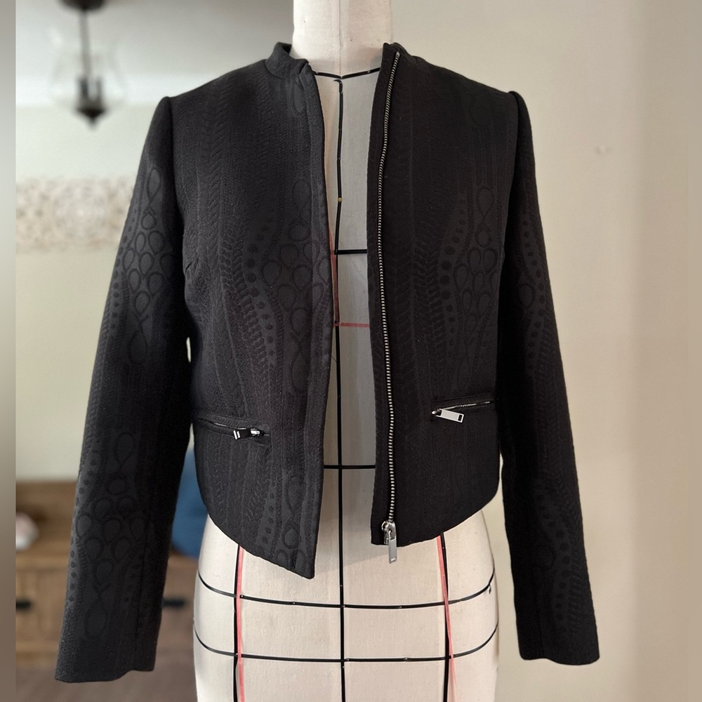 H&M Black cropped bolero jacket